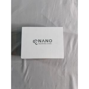 Nano Hearing Aids CIC Rechargeable Pair In Ear Hearing Amplifiers Charging Case